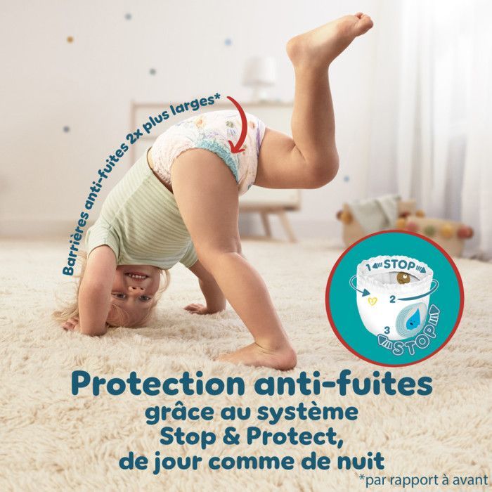 3x38 Couches-Culottes Baby Dry Pants - Taille 7 - Pampers