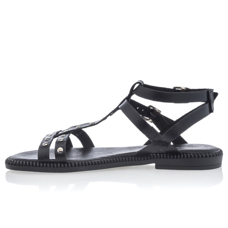 Sandalias negras para mujer / Zapatos de punta abierta