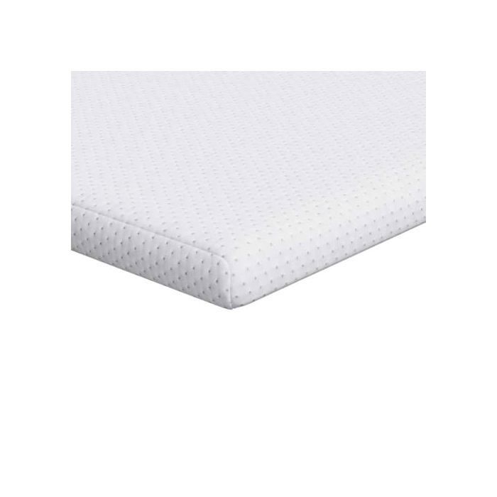 Cubrecolchón de espuma - vidaXL - 140x200x6 cm - Blanco - Tejido jacquard - Espuma viscoelástica - Fácil de cuidar