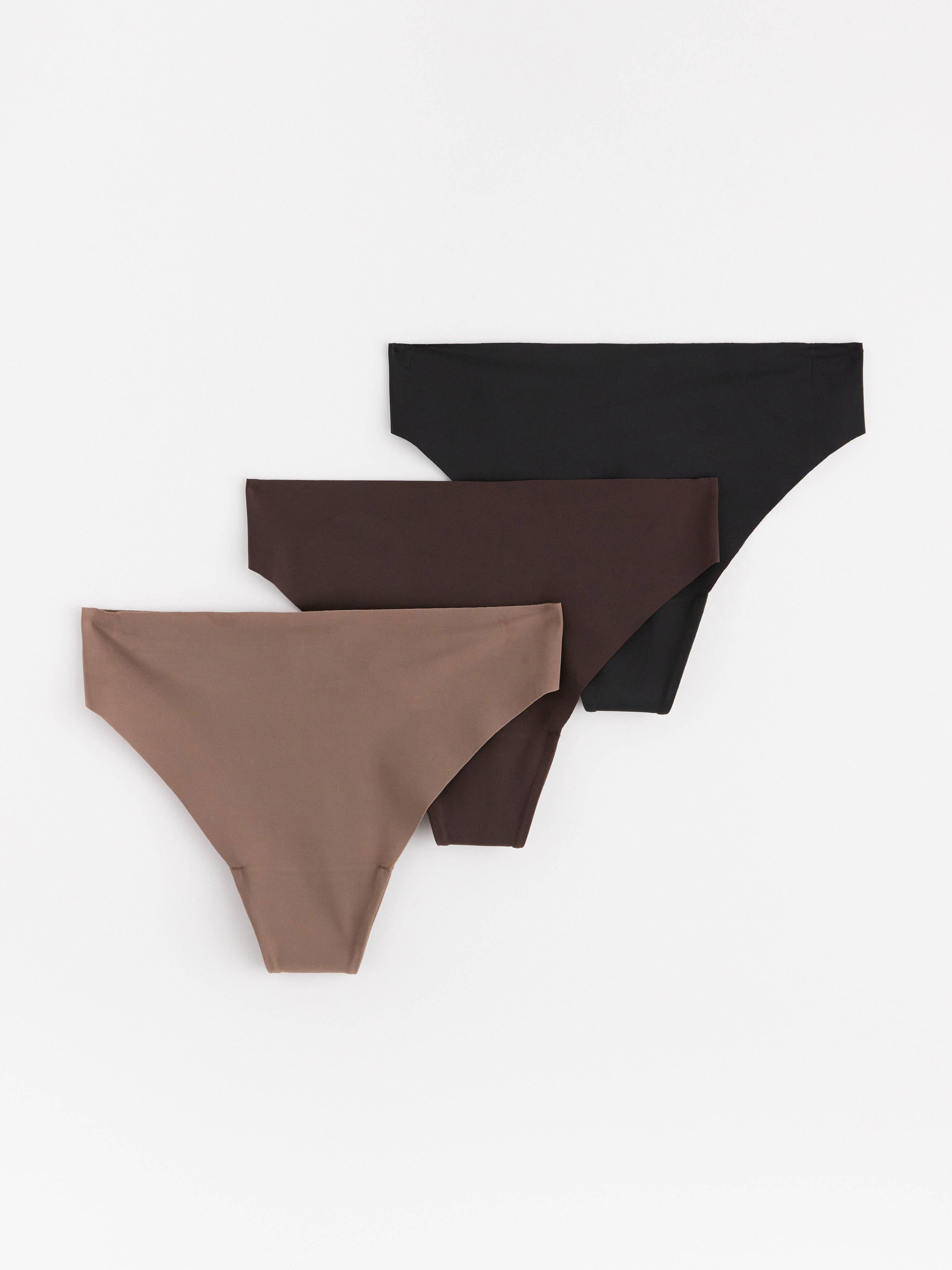 Pack de 3 pantalones deportivos de talle alto con cordón, color negro.