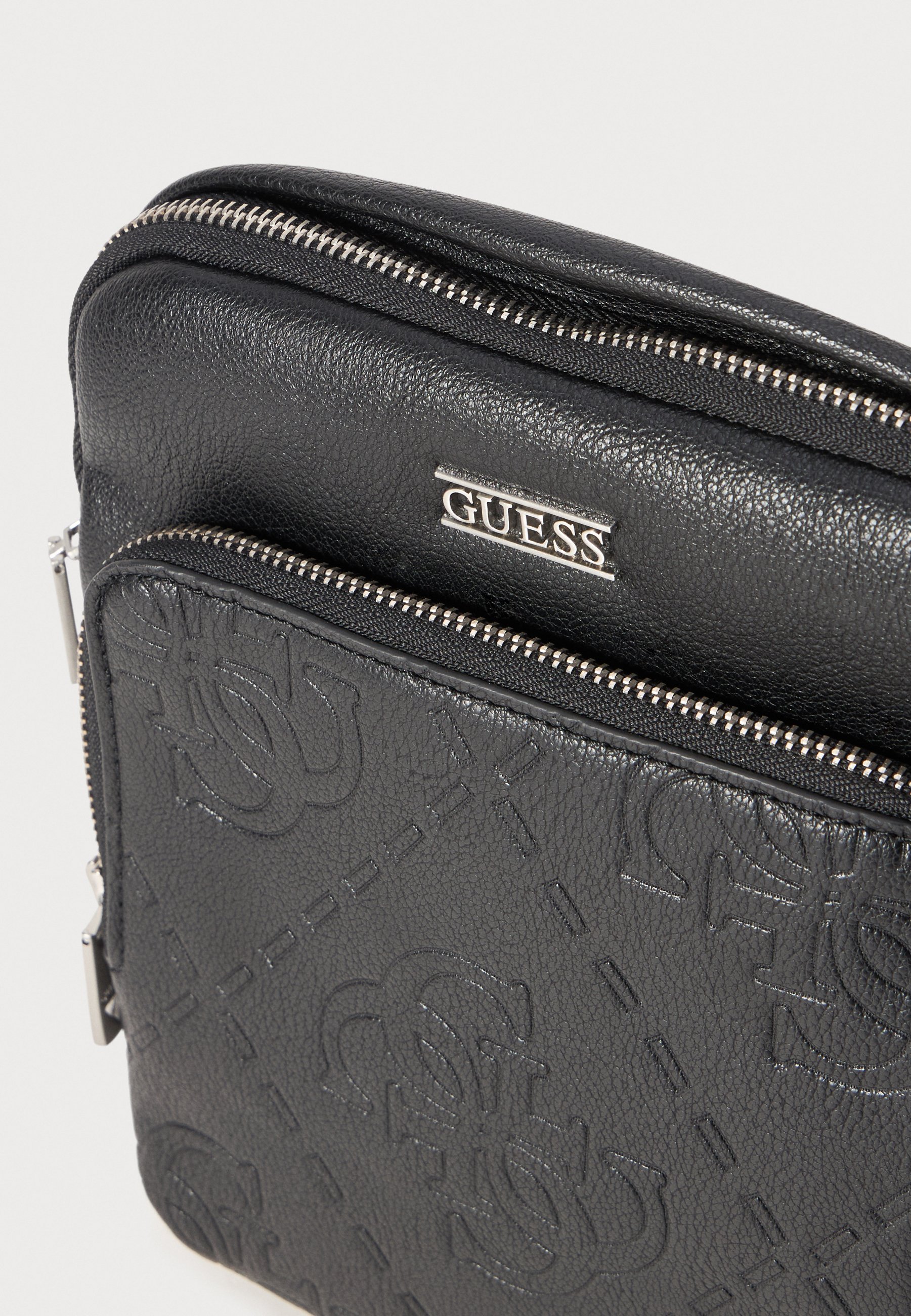 Guess BOSTON CROSSBODY FLAT - Sac bandoulière - noir