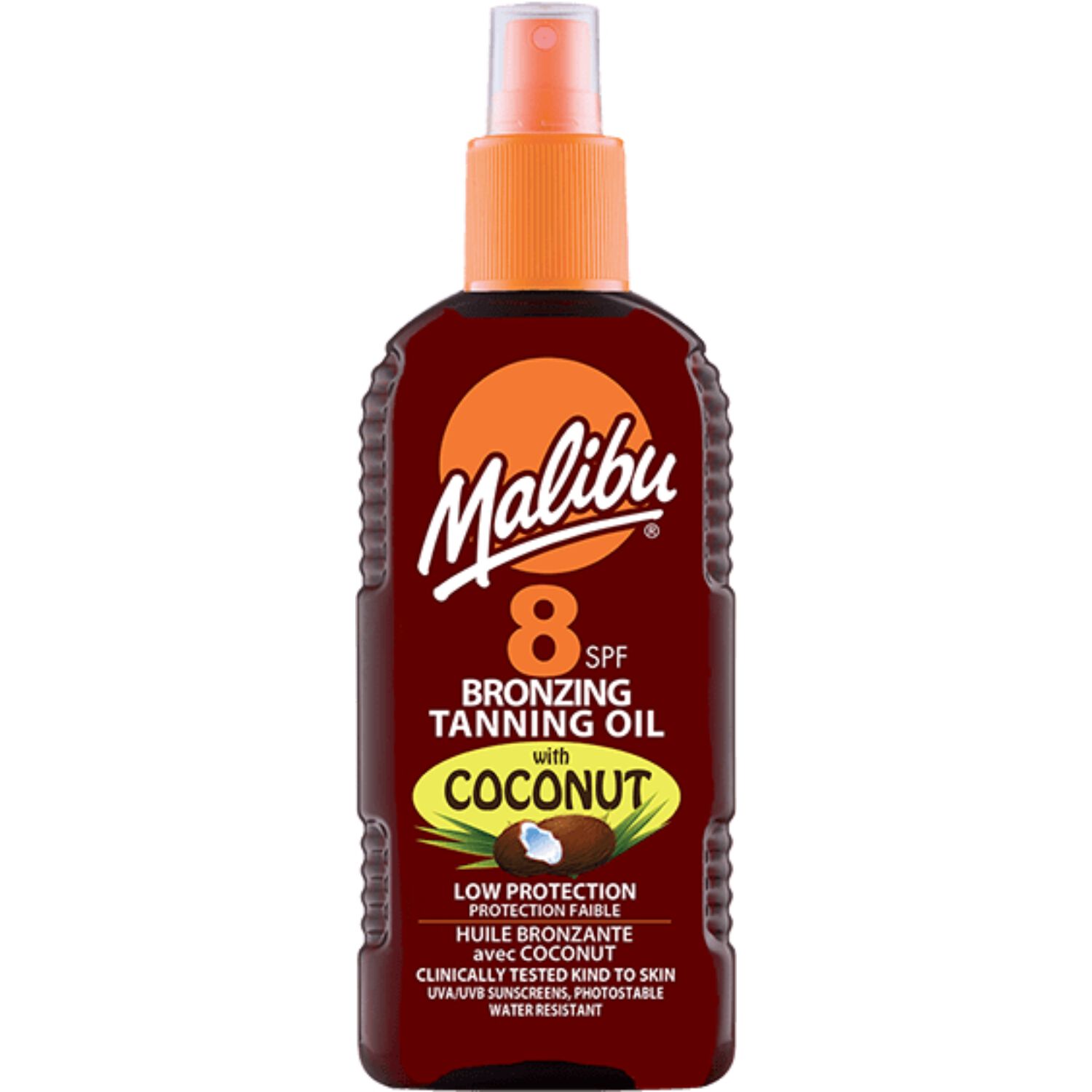Λάδι μαυρίσματος Malibu Bronzing