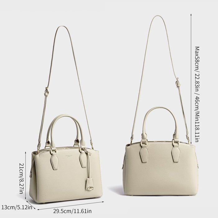 David Jones - Elegante borsa a mano da donna in ecopelle - Beige