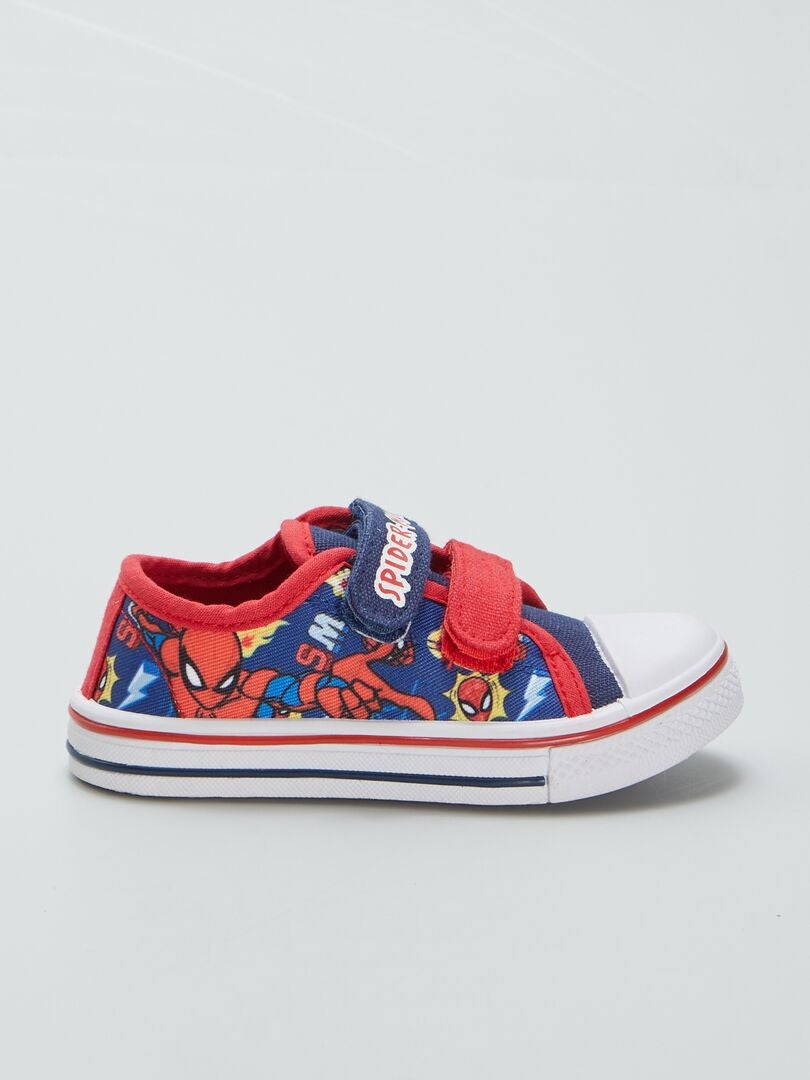 Tênis de lona do Homem-Aranha - azul
