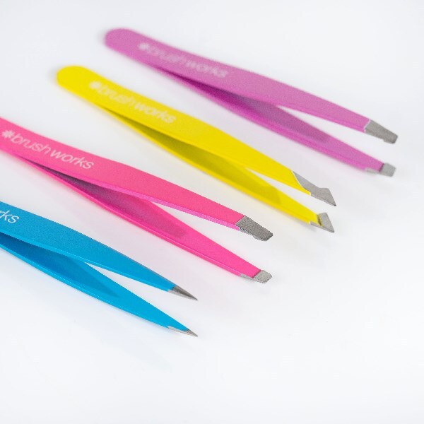 Pinzas combinadas Brushworks de 4 piezas - Neón