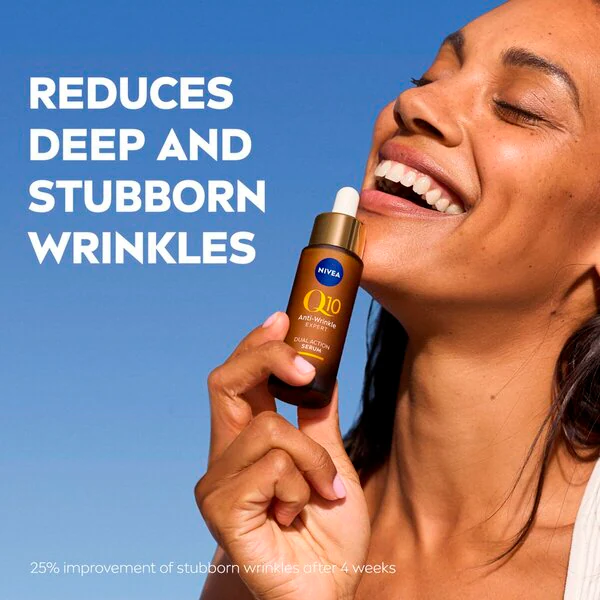 NIVEA Q10 Διπλής Δράσης Αντιρυτιδικός Ορός Expert<br>30ml - Ξηρή επιδερμίδα