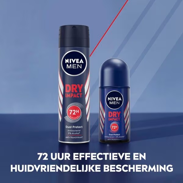 NIVEA Men Dry Impact antiperspirantas purškiamas vyrams, 150 ml