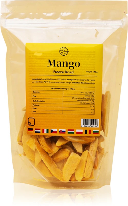Jemo zdravo Liofiliziran mango Liofilizirano sadje