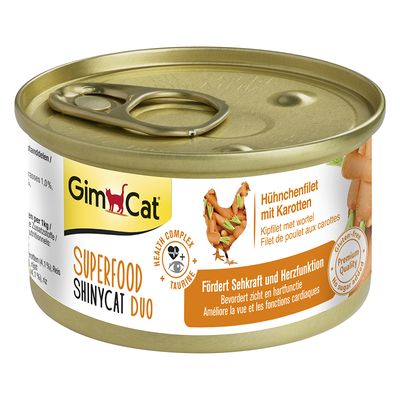 GimCat Superfood ShinyCat Duo 6 x 70 g