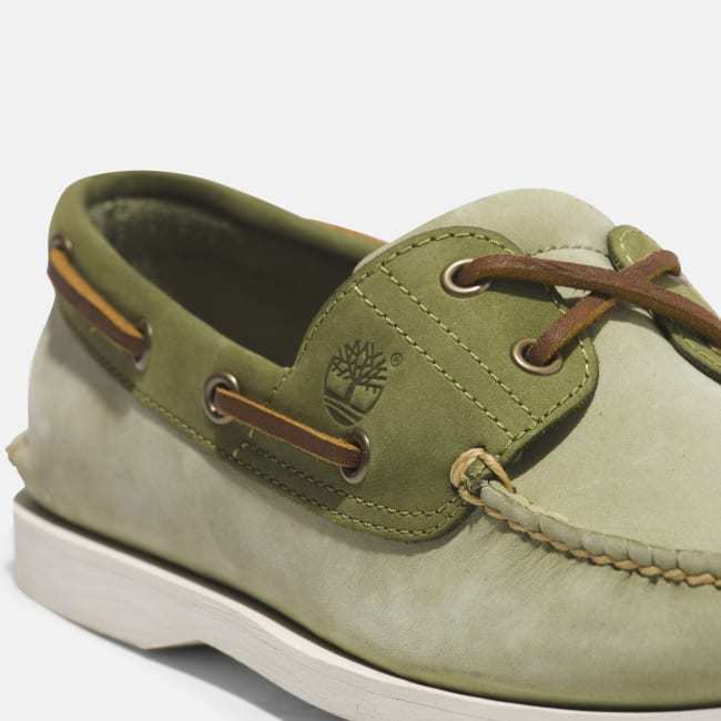 Scarpa da Barca Classic da Uomo in verde chiaro
