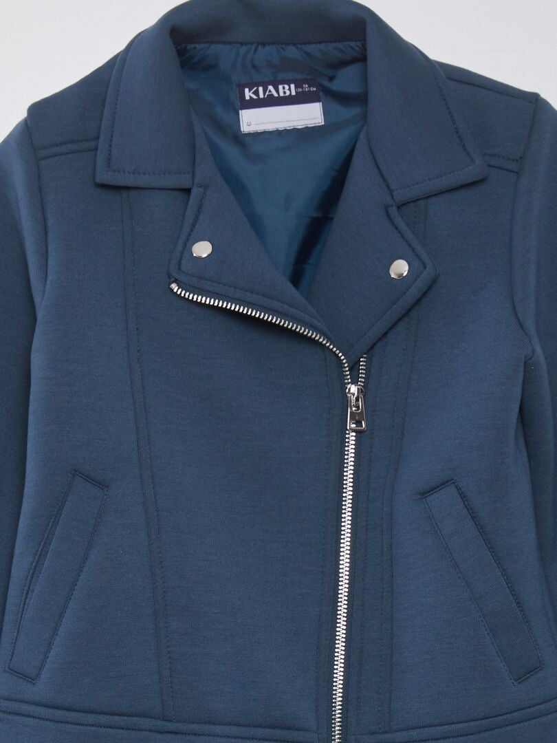 Trui met rits - BLAUW
