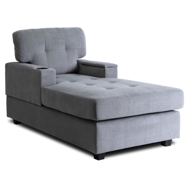 Fotel Wypoczynkowy Kanapa Sofa Do Salonu Sypialni Tapicerowany NEO Szary