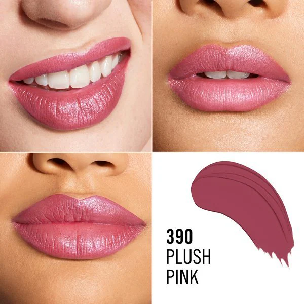 Lápiz labial Rimmel Lasting Finish 390 Plush Pink 4G