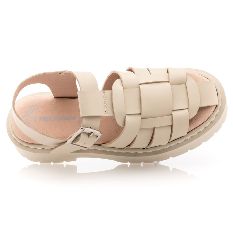 Beige sandaler / åben tå sko til kvinder