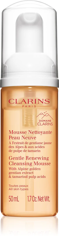 Jemná čisticí pěna Clarins Cleansing Gentle Renewing Cleansing Mousse pro všechny typy pleti