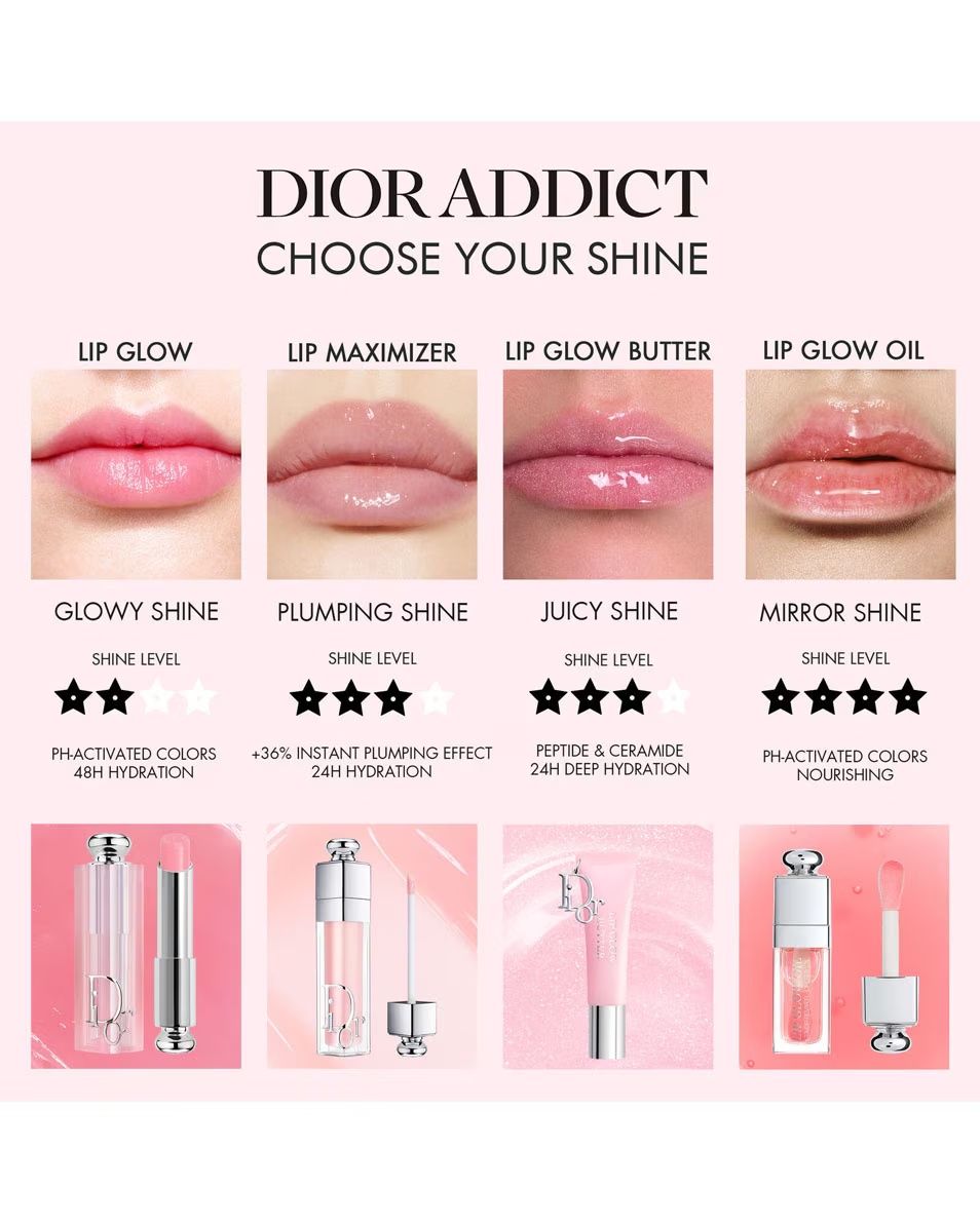 DIOR Dior Addict Lip Glow Butter Îngrijire ultra-strălucitoare a buzelor - ceramidă peptidică