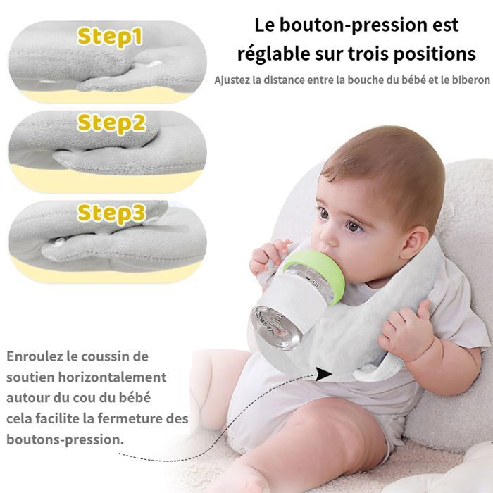 Cojines y soportes de lactancia - lactancia materna/alimentación con biberón - soporte para asiento de bebé - lavable a máquina - rosa