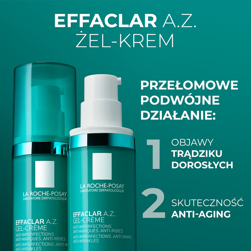 La Roche-Posay Effaclar AZ Gel-Creme gegen zu Akne neigende Hautunreinheiten