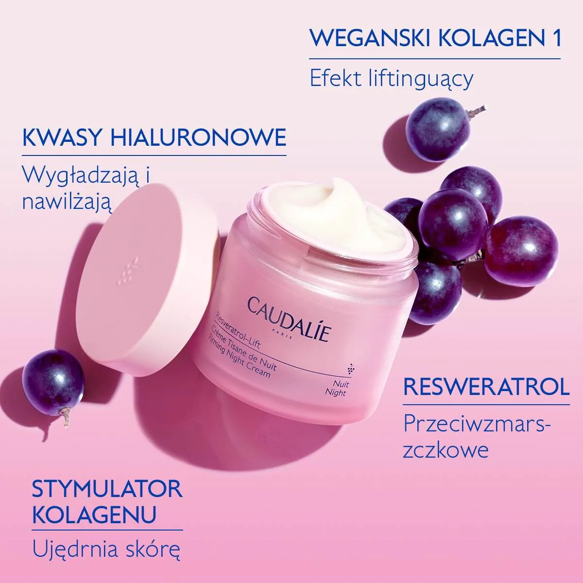 Caudalie Resveratol-Lift Krem na noc - wkład