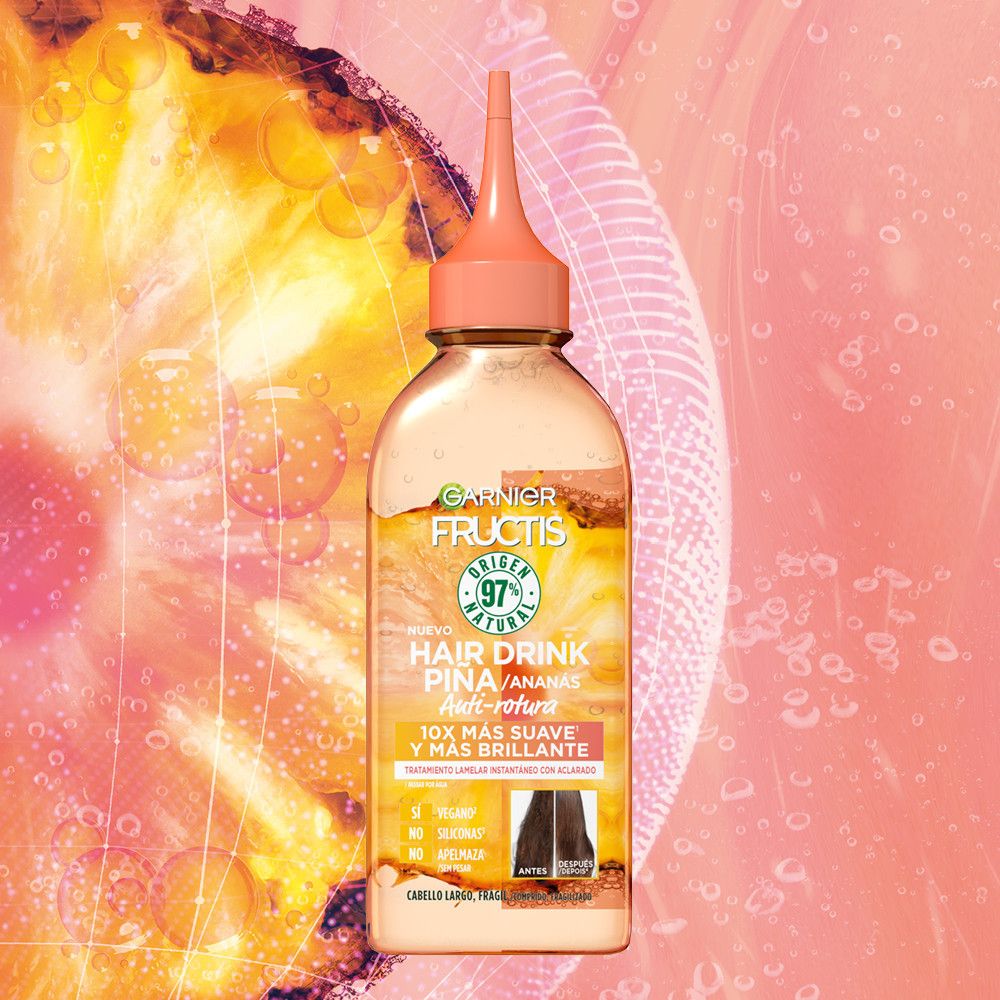 „Fructis“ ananasų plaukų gėrimas nuo lūžinėjimo Plaukų aliejai ir procedūros
