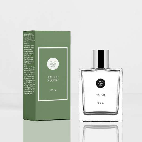 Flacon en verre transparent Victor FEA 15 de 100 ml