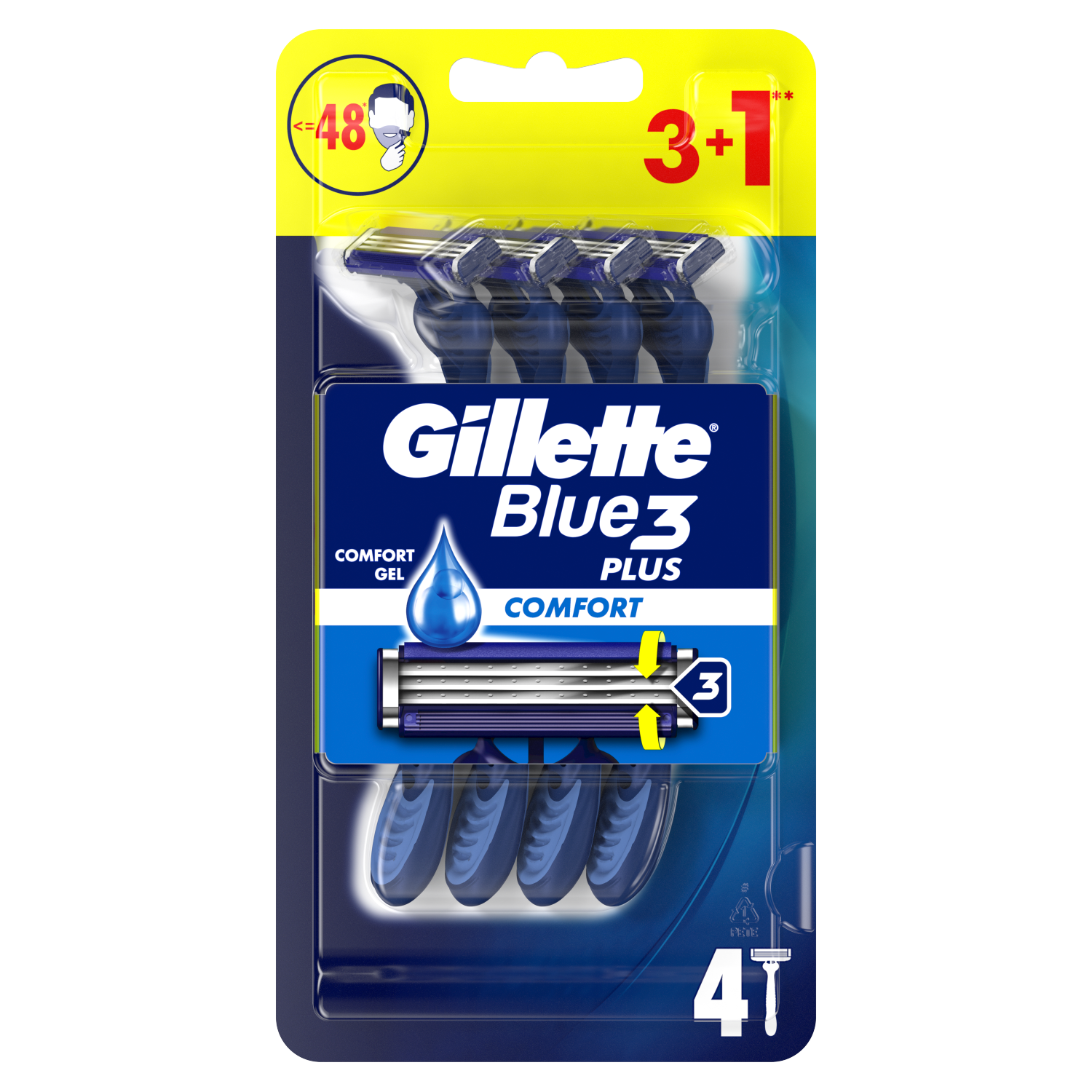 Gillette Blue 3 Plus Comfort -terät