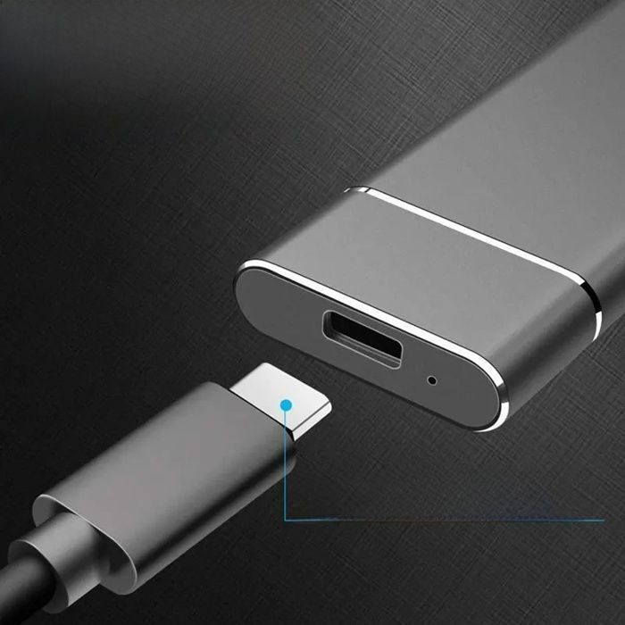 Ekstern SSD med høj hastighed - Virex - 2TB/20TB/30TB - USB Type-C/USB 3.1 - PC/Mac-kompatibel - Bærbar - Kompakt - Let