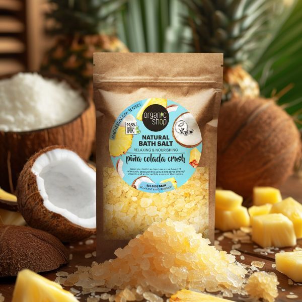 Přírodní koupelová sůl Pina Colada Crush Organic Shop 500g