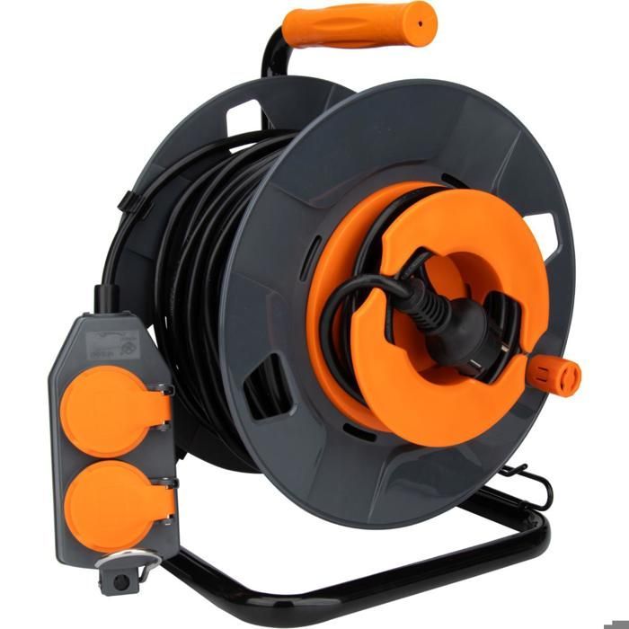 Cable de extensión de 30 m con 4 tomas - 2P+E 16A - Zenitech