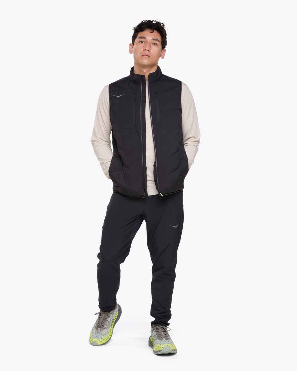 HOKA Gilet de course Skyfill noir