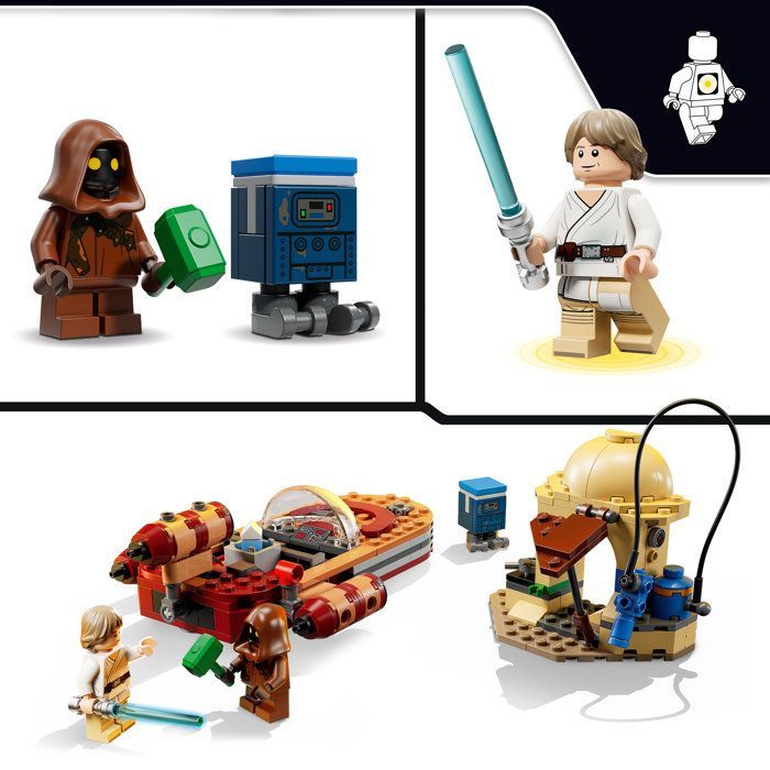 LEGO Star Wars SMART Play: Landspeeder do Luke - Brinquedo - Conjunto Compatível - 75420