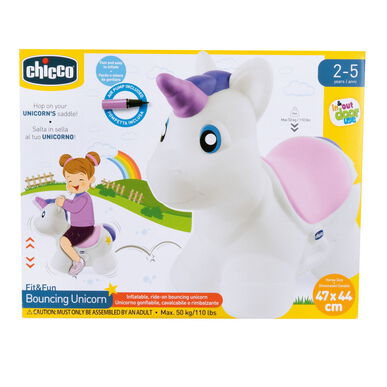 Chicco Pomppulinna Yksisarvinen 2-5 vuotta Ilmatäytteinen Yksisarvinen Ergonominen Satula 1 kpl 1 kpl