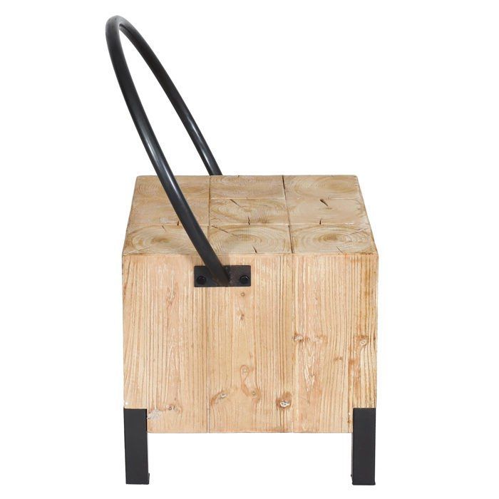 Chaise de salle à manger MCW-L76 bois massif naturel