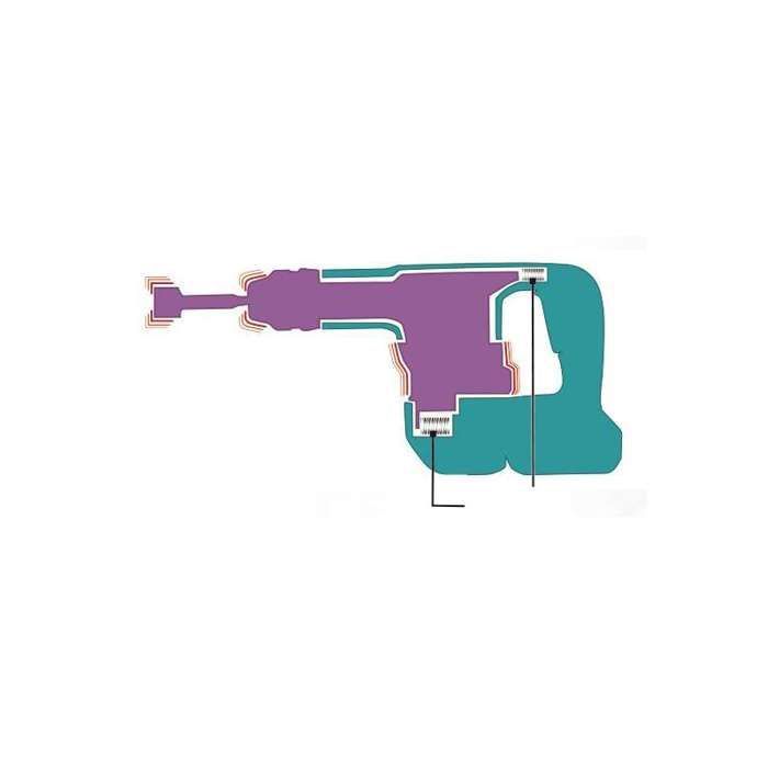 Martello demolitore a batteria MAKITA DHK180ZJ 18V SDS-Plus 3.1 J (motore BL)