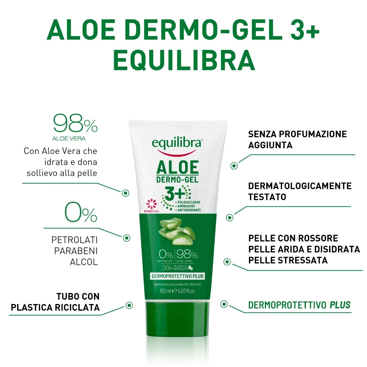 EQUILIBRA Equilibra Dermo-Gel 3+ 150 ml Huid Dermoprotectief