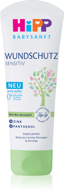 Hipp Babysanft Creme protetor Sensitive para uso diário no bumbum