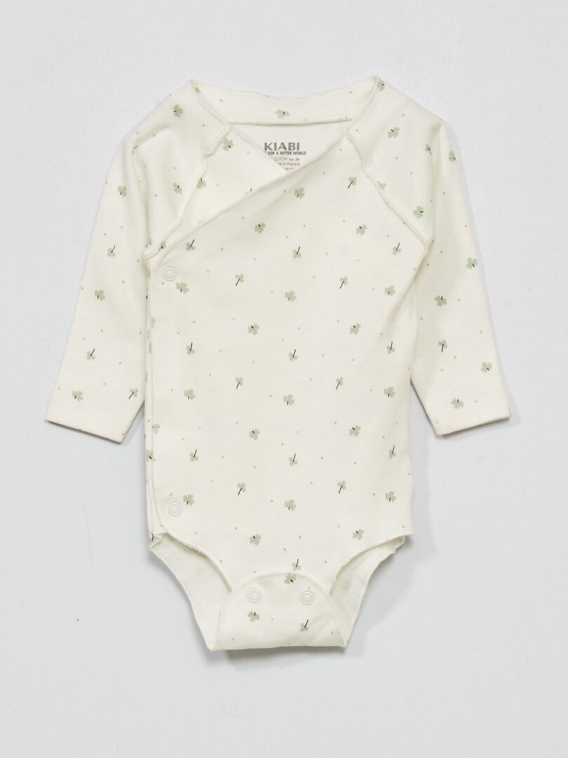 3-delige set bestaande uit een bodysuit, legging en hoed - WIT