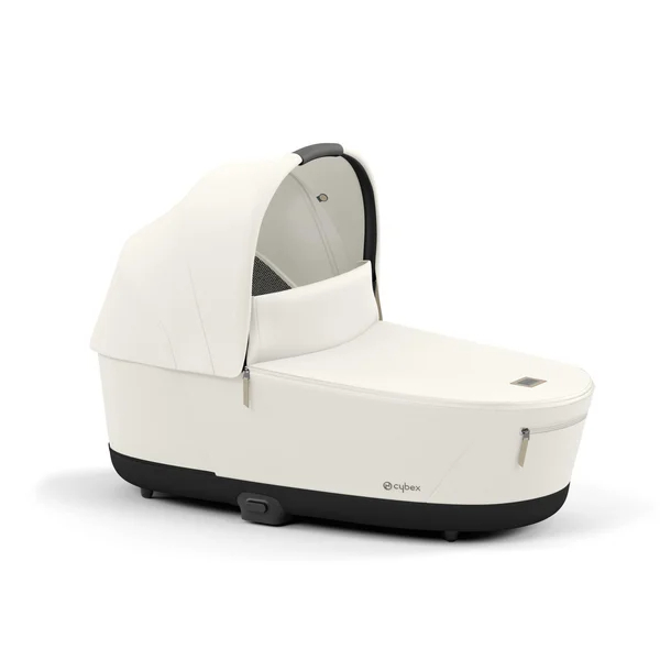 Zestaw spacerowy Cybex Priam V4 w kolorze białym z matowo-czarną ramą