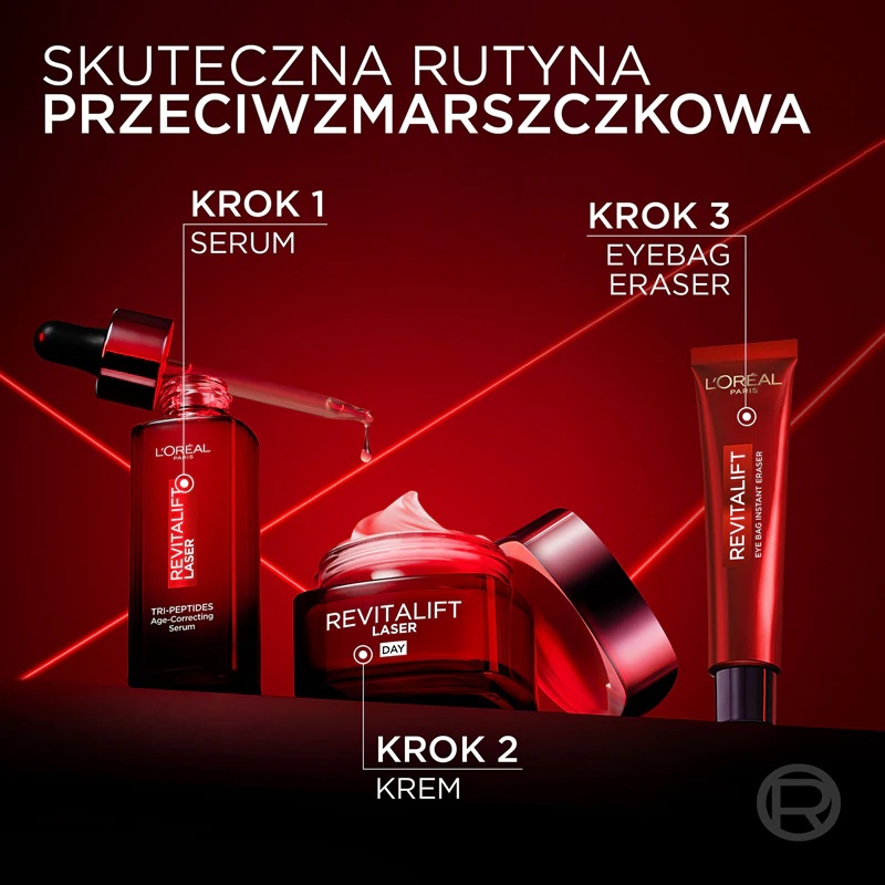 L'Oréal Paris Revitalift Laser Eye Bag Instant Eraser, средство за подмлађивање коже и уклањање подочњака