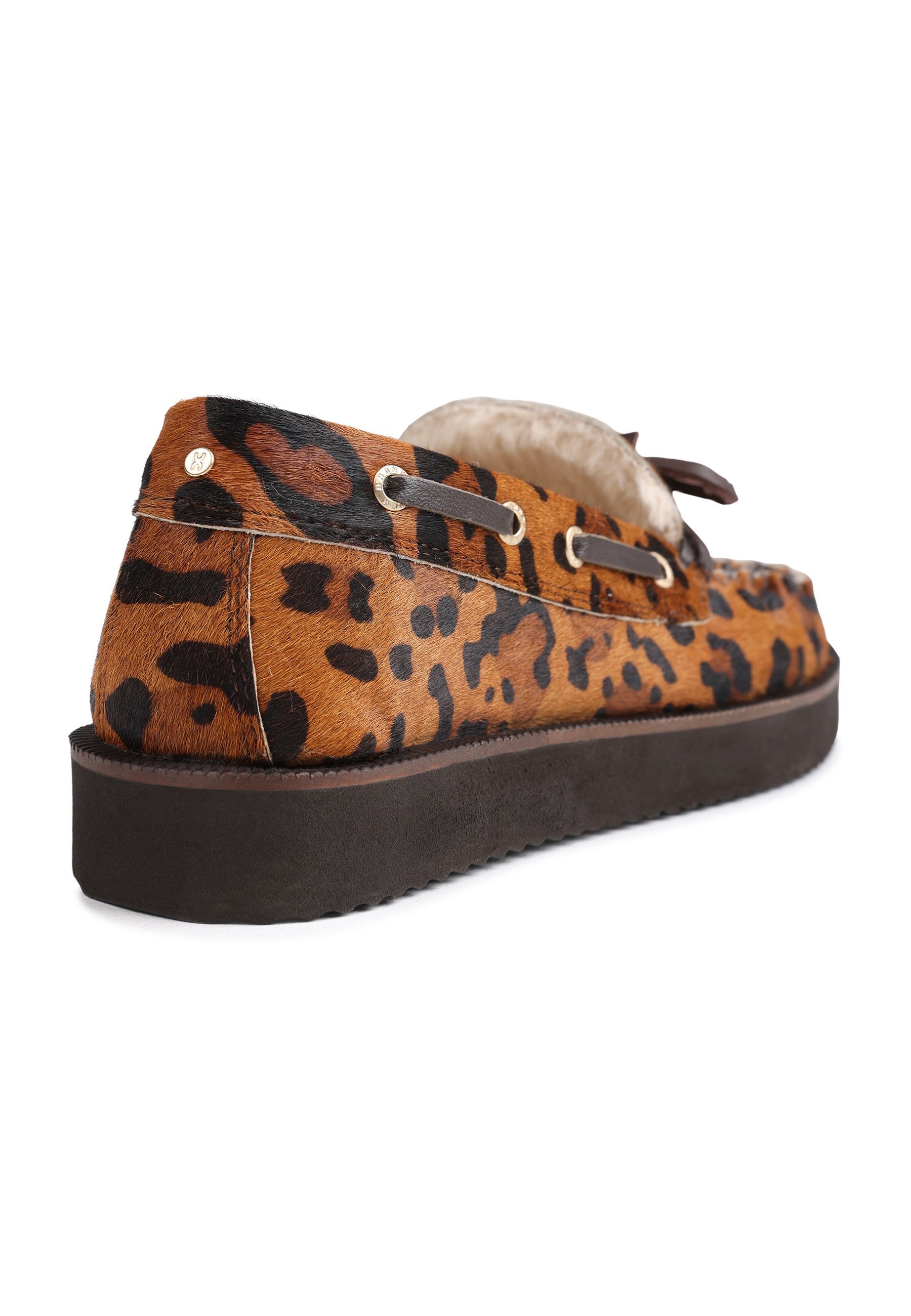 Chaussures bateau Bronx - couleur café/lait d'avoine/noir