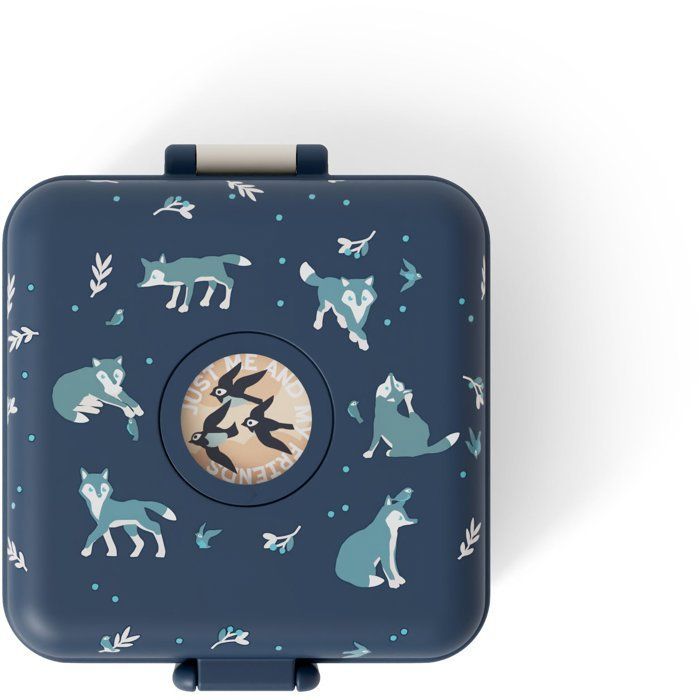 Children's Sandwich Box - MONBENTO - Lids included - BPA Free - Snacky Wolf