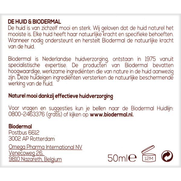 Biodermalna noćna krema za suhu i osjetljivu kožu<br>50ml - Suha koža