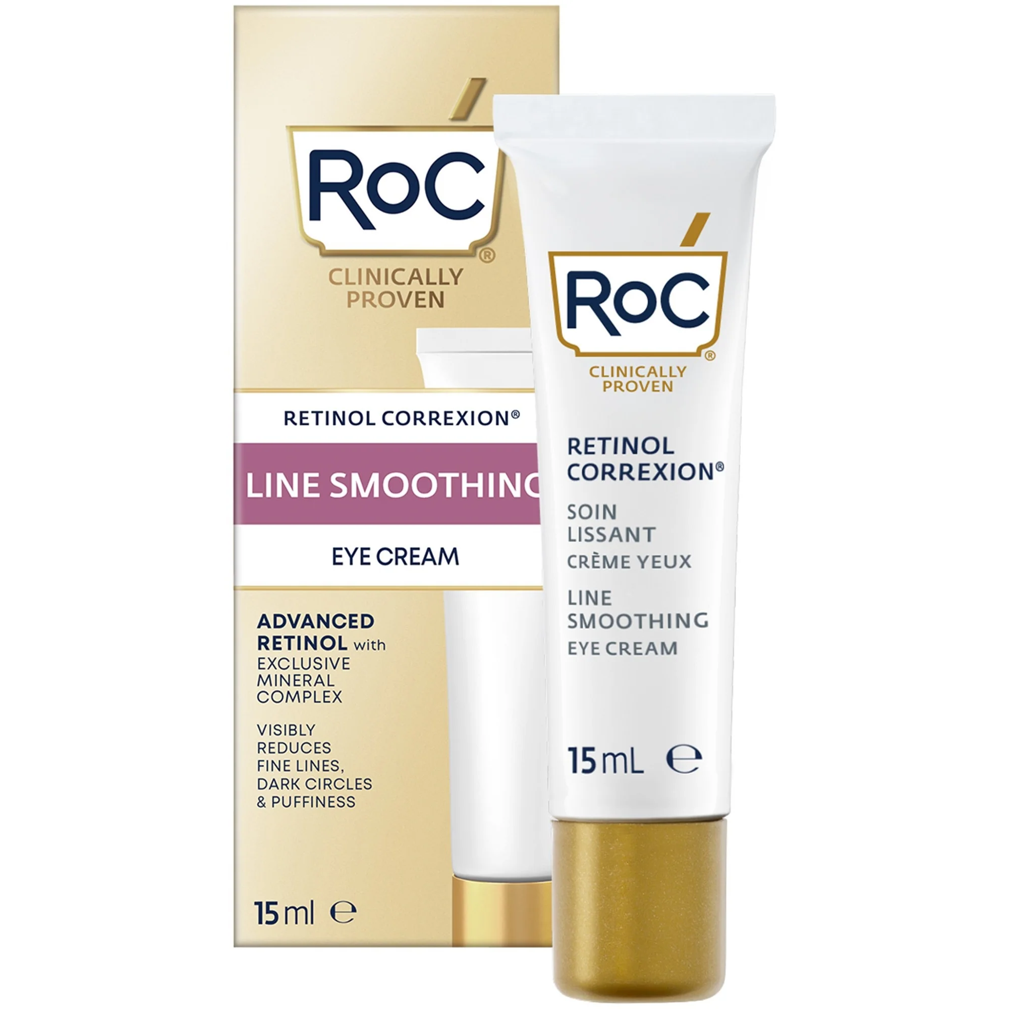 Retinol Correxion Line Smoothing Crema Occhi - Tratt.anti borse e occhiaie, Contorno occhi antirughe