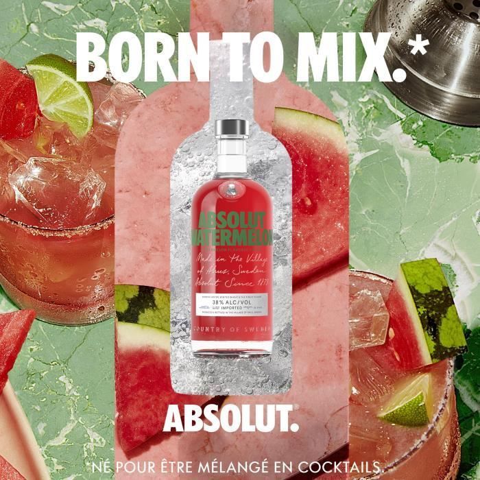 Absolut - Watermelon - Flavored Vodka - 38.0% ABV - 70cl