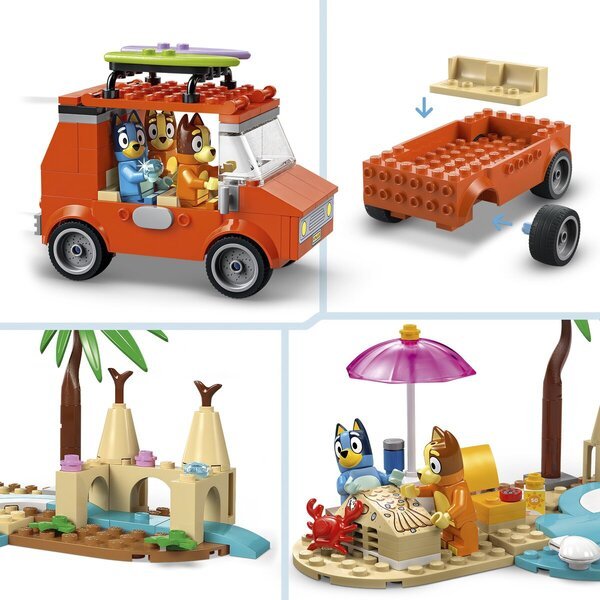 LEGO Bluey 11202 Blueyjeva vožnja z avtomobilčkom na plažo