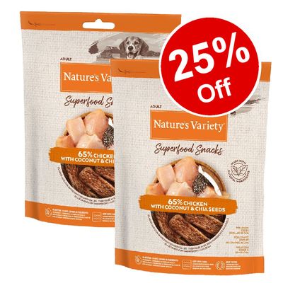 x 85g Nature's Variety Superfood Psí pamlsky - sleva 25 %!*