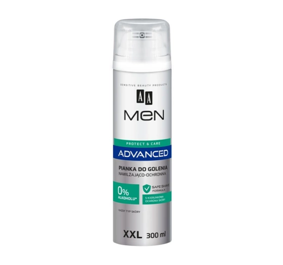 AA Men Protect&Care nawilżająco-ochronna pianka do golenia 300 ml