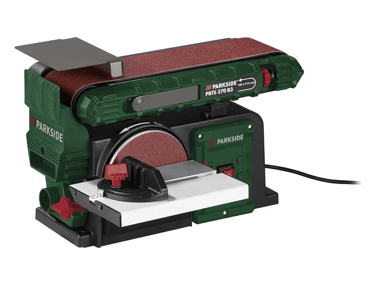 PARKSIDE® Ponceuse de banda e disco PBTS 370 B3, 370 W