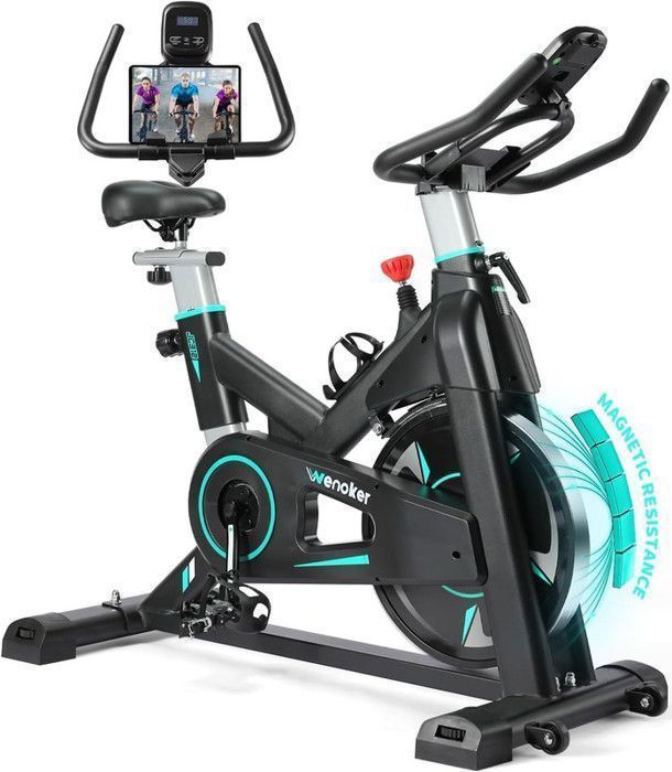 Vélo d'appartement - WENOKER - 312new - Résistance magnétique réglable - Roue d'inertie 13 kg - Capacité 160 kg