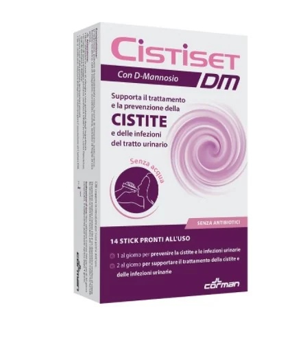 CISTISET Cistiset DM com D-manose 14 sticks para o tratamento de infecções do trato urinário